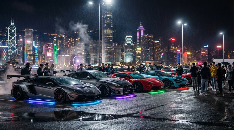 推特视频幕后花絮：深夜车聚